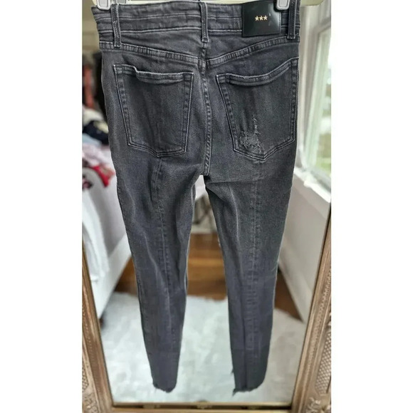 ICONS Objects of Devotion Valhalla Skinny Seam Jeans Stone Black Size 26 - Picture 6 of 9